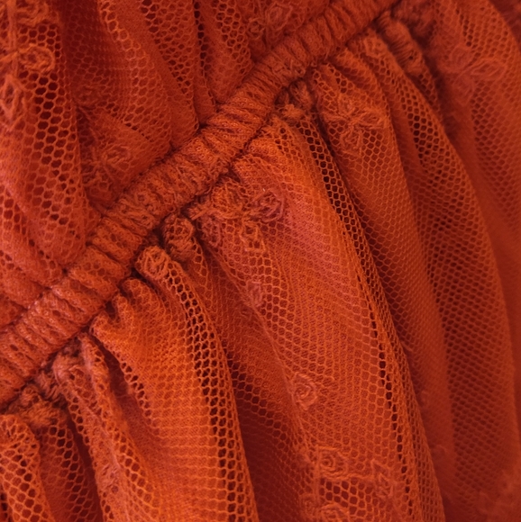 Large Rust Boho Lace Dress - Picture 2 of 15